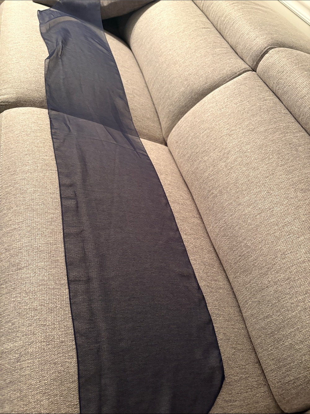 Sheer Black Scarf / Long Lightweight Wrap